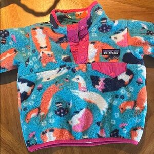 Patagonia Kids' Colorful Animal Fleece Pullover